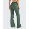 imageG4Free Fleece Lined Leggings Women Yoga Dress Pants with 4 Pockets Stretchy Work Pants Business Casual 293133Dark Forest Green