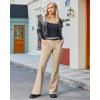 imageG4Free Fleece Lined Leggings Women Yoga Dress Pants with 4 Pockets Stretchy Work Pants Business Casual 293133Khaki