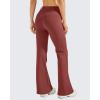 imageG4Free Fleece Lined Leggings Women Yoga Dress Pants with 4 Pockets Stretchy Work Pants Business Casual 293133Wine