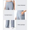 imageG4Free Flurrylux Cotton Fleece Lined Sweatpants Women Elastic Waist Wide Leg Lounge Pants Warm WinterCool Gray