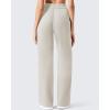 imageG4Free Flurrylux Cotton Fleece Lined Sweatpants Women Elastic Waist Wide Leg Lounge Pants Warm WinterDusty Taupe