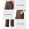 imageG4Free Flurrylux Cotton Fleece Lined Sweatpants Women Elastic Waist Wide Leg Lounge Pants Warm WinterTerracotta Brown