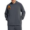 imageG4Free Smoofit Fleece Lined Hoodies Pullover for Men Warm Casual Fashion Sweatshirts with Pockets Fall WinterDark Gray