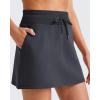 imageG4Free Smoofit Modal Soft Sweat Skirts for Women  ALine Drawstring Summer Casual Lounge Short Skirt with PocketsBlack