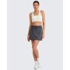 imageG4Free Smoofit Modal Soft Sweat Skirts for Women  ALine Drawstring Summer Casual Lounge Short Skirt with PocketsDark Grey