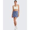 imageG4Free Smoofit Modal Soft Sweat Skirts for Women  ALine Drawstring Summer Casual Lounge Short Skirt with PocketsDenim Blue
