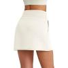 imageG4Free Smoofit Modal Soft Sweat Skirts for Women  ALine Drawstring Summer Casual Lounge Short Skirt with PocketsIvory