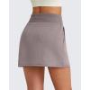 imageG4Free Smoofit Modal Soft Sweat Skirts for Women  ALine Drawstring Summer Casual Lounge Short Skirt with PocketsTaupe