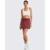 imageG4Free Smoofit Modal Soft Sweat Skirts for Women  ALine Drawstring Summer Casual Lounge Short Skirt with PocketsWine