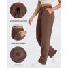 imageG4Free Smoofit Modal Soft Wide Leg Sweatpants Yoga Pants with Pockets Drawcord Casual Lounge PantsDark Coffee
