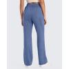 imageG4Free Smoofit Modal Soft Wide Leg Sweatpants Yoga Pants with Pockets Drawcord Casual Lounge PantsDenim Blue