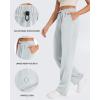 imageG4Free Smoofit Modal Soft Wide Leg Sweatpants Yoga Pants with Pockets Drawcord Casual Lounge PantsLight Gray