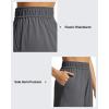 imageG4Free Strowen Workout Shorts for Women 4 Elastic Waist Wide Leg A Line Shorts with Pockets Casual AthleticDark Gray