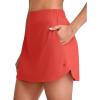 imageG4Free A Line Golf Skirts for Women 15 Elastic High Waisted Tennis Skorts Soft Casual Athletic Inner Shorts 4 PocketsRust Orange