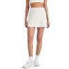imageG4Free BareFeel 15 Golf Skirts for Women High Waisted A Line Casual Athletic Skorts Inner Shorts with 2 PocketsWhite