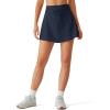 imageG4Free Drawstring Golf Skirts for Women  15 Athletic Curved Hem Tennis Skort Casual Skorts Inner Shorts with Ball PocketDark Navy