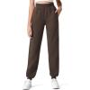 imageG4Free Flurrylux Cotton Fleece Lined Joggers for Women High Waist Sweatpants Winter Pants Warm Casual Lounge WorkoutTerracotta Brown