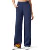 imageG4Free Flurrylux Cotton Fleece Lined Sweatpants Women Elastic Waist Wide Leg Lounge Pants Warm WinterRoyal Blue