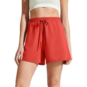 imageG4Free Chillwhisp Split Running Shorts for Women 3 Builtin Shorts for Athletic Workout GymRust Orange