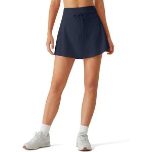 imageG4Free Drawstring Golf Skirts for Women  15 Athletic Curved Hem Tennis Skort Casual Skorts Inner Shorts with Ball PocketDark Navy