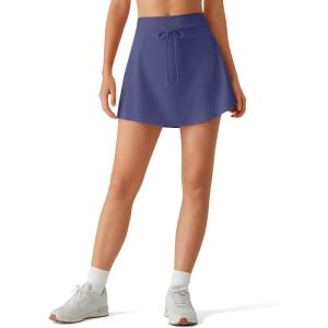 imageG4Free Drawstring Golf Skirts for Women  15 Athletic Curved Hem Tennis Skort Casual Skorts Inner Shorts with Ball PocketDusky Purple