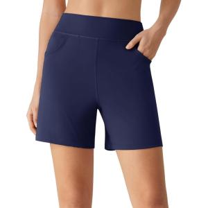 imageG4Free EverGoing Athletic Shorts for Women  5 High Waisted Wide Leg Casual Shorts with PocketsRoyal Blue