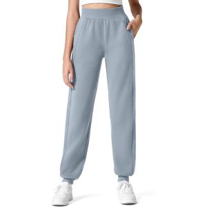 imageG4Free Flurrylux Cotton Fleece Lined Joggers for Women High Waist Sweatpants Winter Pants Warm Casual Lounge WorkoutCool Gray