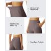 imageG4Free Ribbed Bermuda Shorts for Women 1011 High Waisted Crossover Shorts with Pockets for Workout Casual SummerTaupe