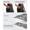 imageG4Free Womens Ribbed Knit Wide Leg Pants with Pockets Lightweight Stretchy Yoga Pants Casual LoungeBlack
