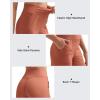 imageG4Free Womens Ribbed Knit Wide Leg Pants with Pockets Lightweight Stretchy Yoga Pants Casual LoungeBurnt Orange