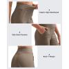 imageG4Free Womens Ribbed Knit Wide Leg Pants with Pockets Lightweight Stretchy Yoga Pants Casual LoungeDark Brown