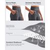 imageG4Free Womens Ribbed Knit Wide Leg Pants with Pockets Lightweight Stretchy Yoga Pants Casual LoungeDark Gray
