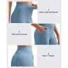 imageG4Free Womens Ribbed Knit Wide Leg Pants with Pockets Lightweight Stretchy Yoga Pants Casual LoungeDusty Blue