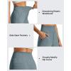 imageG4Free Womens Ribbed Knit Wide Leg Pants with Pockets Lightweight Stretchy Yoga Pants Casual LoungeGray Blue