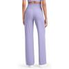 imageG4Free Womens Ribbed Knit Wide Leg Pants with Pockets Lightweight Stretchy Yoga Pants Casual LoungeLavender