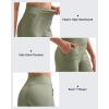 imageG4Free Womens Ribbed Knit Wide Leg Pants with Pockets Lightweight Stretchy Yoga Pants Casual LoungeMisty Green