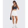 imageG4Free Ribbed Crewneck Sports Bras Padded for Women  Racerback Crop Tank Tops Workout Yoga Medium ImpactDark Navy