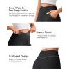 imageG4Free Ribbed Wide Leg Pants Women Breathable Stretchy Lightweight Cross Waist Yoga Pants with PocketsBlack