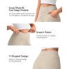 imageG4Free Ribbed Wide Leg Pants Women Breathable Stretchy Lightweight Cross Waist Yoga Pants with PocketsLight Khaki
