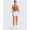 imageG4Free Workout Tank Tops for Women Slim Fitted Racerback Ribbed Athletic Gym Yoga Tanks Summer CasualBurnt Caramel