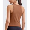 imageG4Free Workout Tank Tops for Women Slim Fitted Racerback Ribbed Athletic Gym Yoga Tanks Summer CasualBurnt Caramel