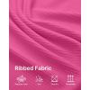imageG4Free Workout Tank Tops for Women Slim Fitted Racerback Ribbed Athletic Gym Yoga Tanks Summer CasualHot Pinkrosy Pink