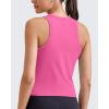 imageG4Free Workout Tank Tops for Women Slim Fitted Racerback Ribbed Athletic Gym Yoga Tanks Summer CasualHot Pinkrosy Pink