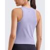 imageG4Free Workout Tank Tops for Women Slim Fitted Racerback Ribbed Athletic Gym Yoga Tanks Summer CasualLavender