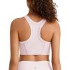 imageG4Free Ribbed Crewneck Sports Bras Padded for Women  Racerback Crop Tank Tops Workout Yoga Medium ImpactBlush