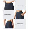 imageG4Free Ribbed Ankle Pants for Women 78 Length Wide Leg Yoga Pants with Pockets Casual TravelDark Navy