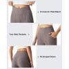 imageG4Free Ribbed Ankle Pants for Women 78 Length Wide Leg Yoga Pants with Pockets Casual TravelTaupe
