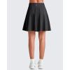 imageG4Free 20 Knee Length Tennis Skirts for Women High Waisted Golf Skorts Soft Athletic Builtin Shorts 3 PocketsBlack
