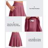 imageG4Free 20 Knee Length Tennis Skirts for Women High Waisted Golf Skorts Soft Athletic Builtin Shorts 3 PocketsDark Burgundy