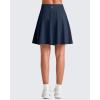 imageG4Free 20 Knee Length Tennis Skirts for Women High Waisted Golf Skorts Soft Athletic Builtin Shorts 3 PocketsDark Navy